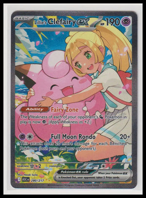 2026 Pokemon Ascended Heroes Lillie's Clefairy ex SIR 280/217 (B) 