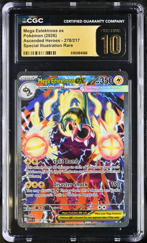 2026 Pokemon Ascended Heroes Mega Eelektross ex SIR 278/217 CGC 10 
