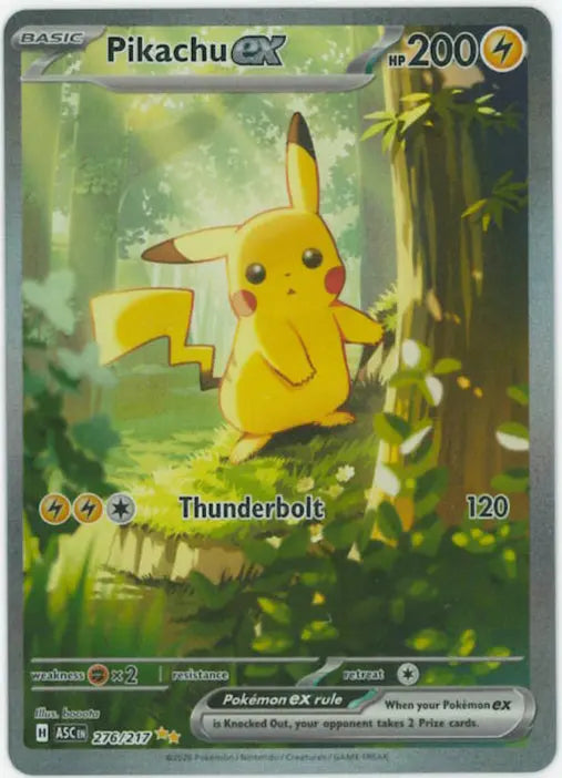 2026 Pokemon Ascended Heroes Pikachu EX Secret Illustration Rare 276/217 