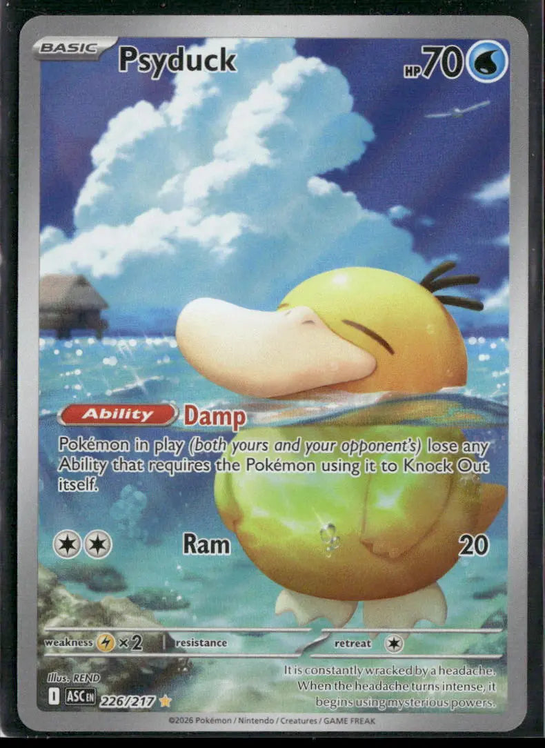 2026 Pokemon Ascended Heroes Psyduck Illustration Rare 226/217 