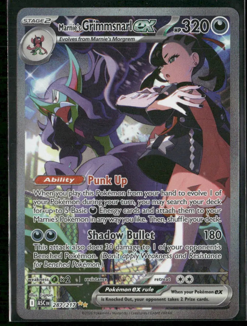 2026 Pokemon Ascended Heroes Special Illustration Rare Marnie's Grimmsnarl ex 287/217 
