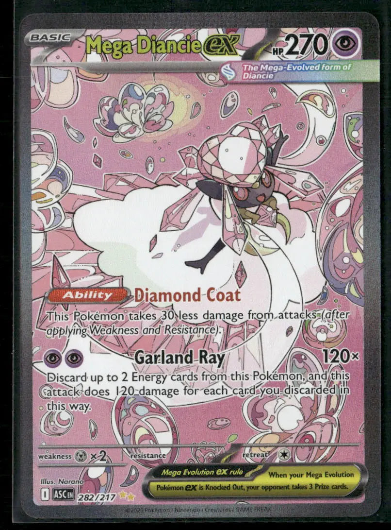 2026 Pokemon Ascended Heroes Special Illustration Rare Mega Diancie ex 282/217 