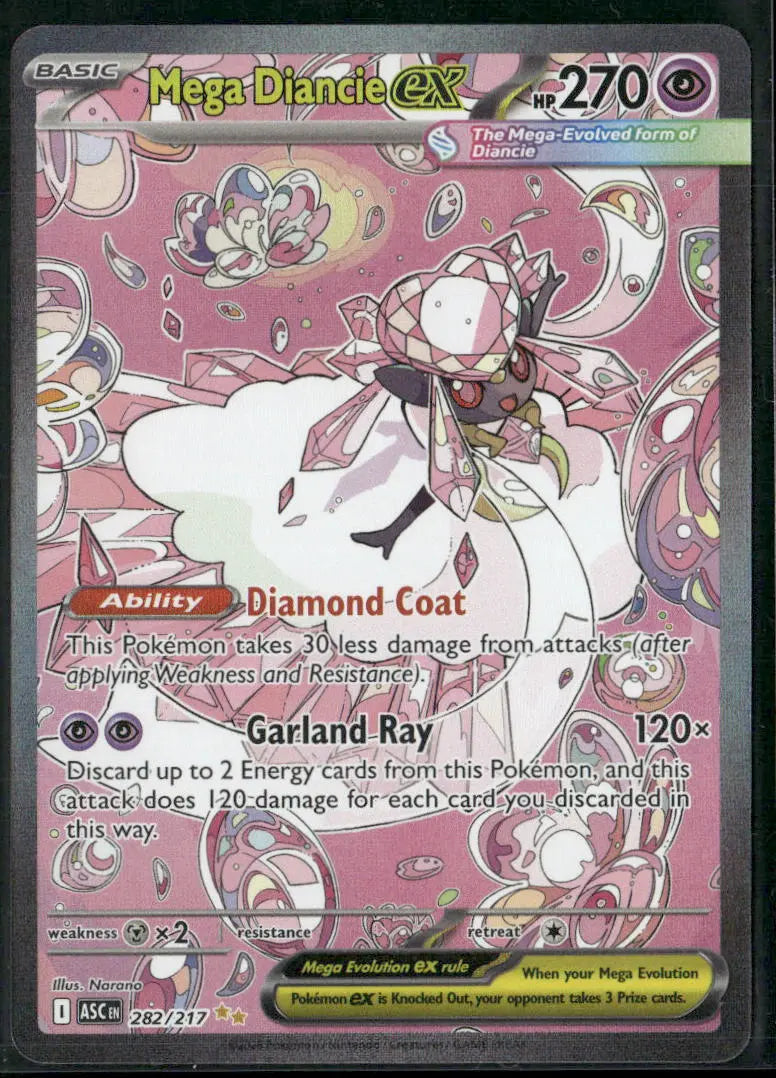 2026 Pokemon Ascended Heroes Special Illustration Rare Mega Diancie ex 282/217 