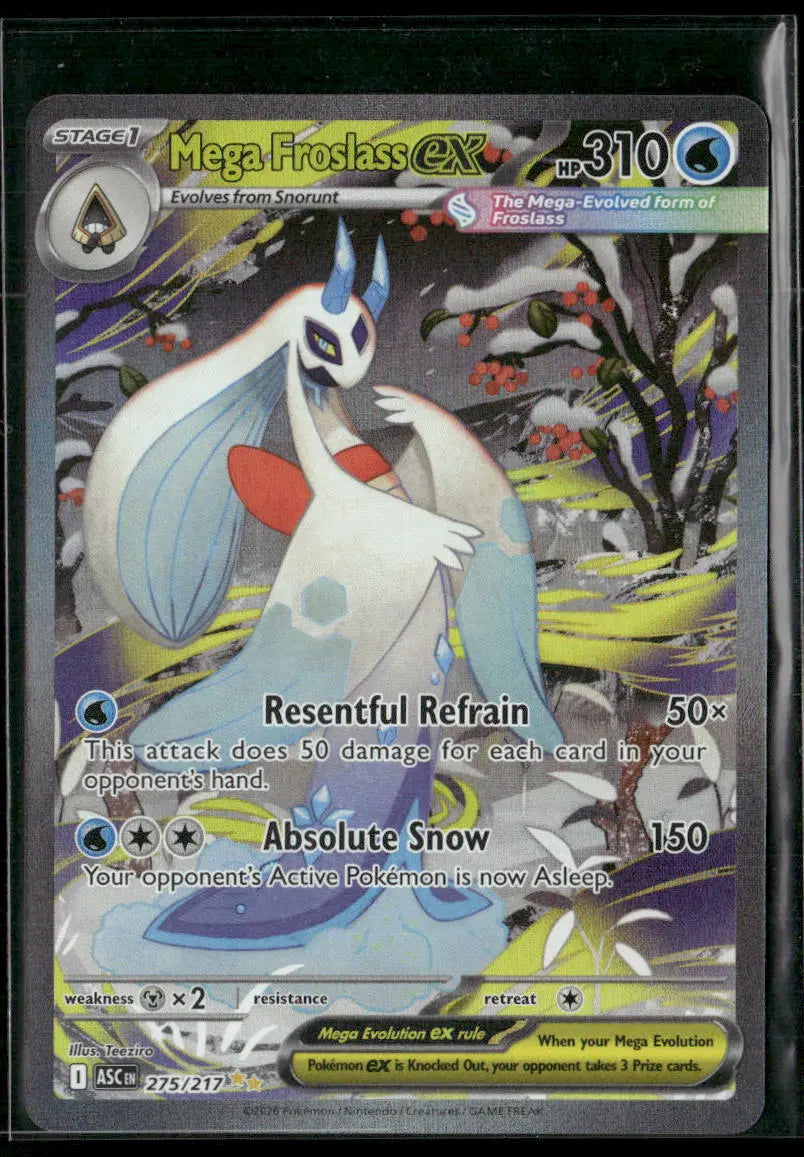 2026 Pokemon Ascended Heroes Special Illustration Rare Mega Froslass ex 275/217 