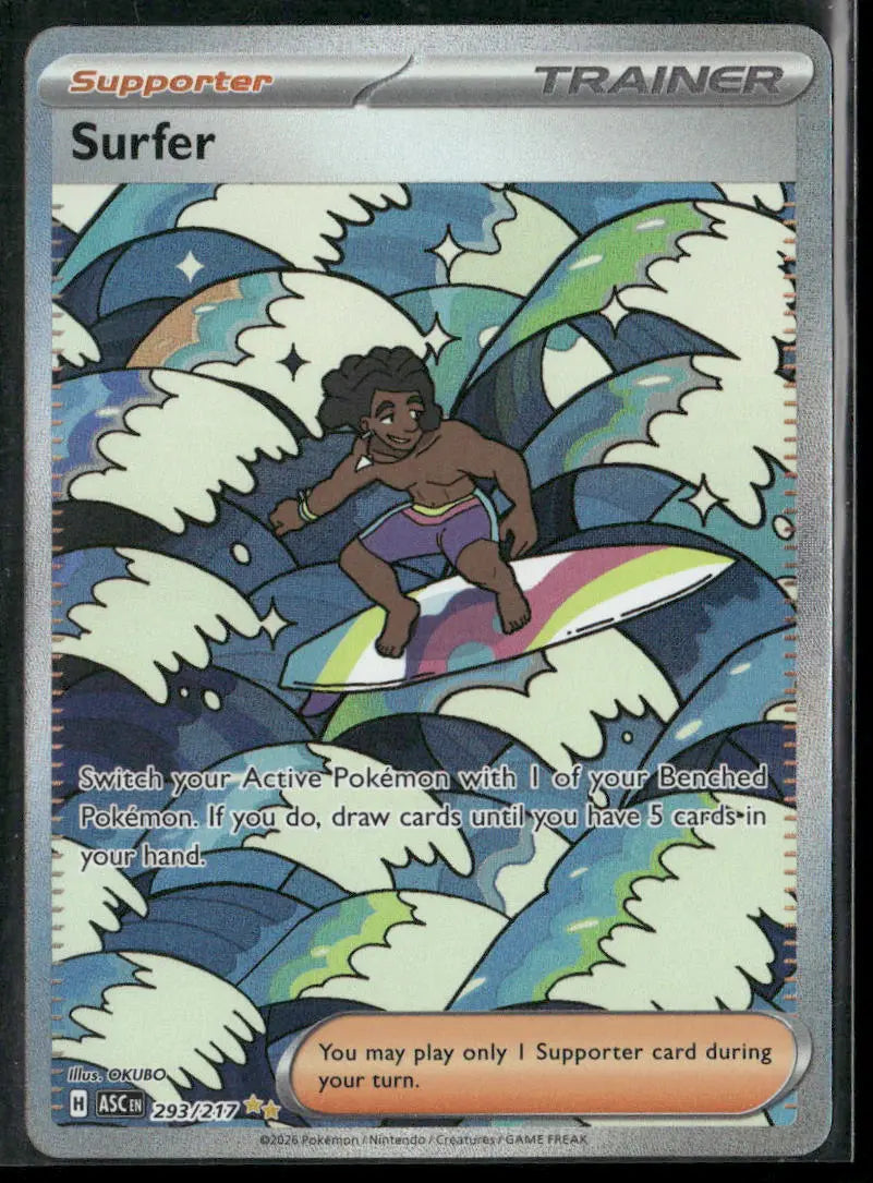 2026 Pokemon Ascended Heroes Special Illustration Rare Surfer 293/217 