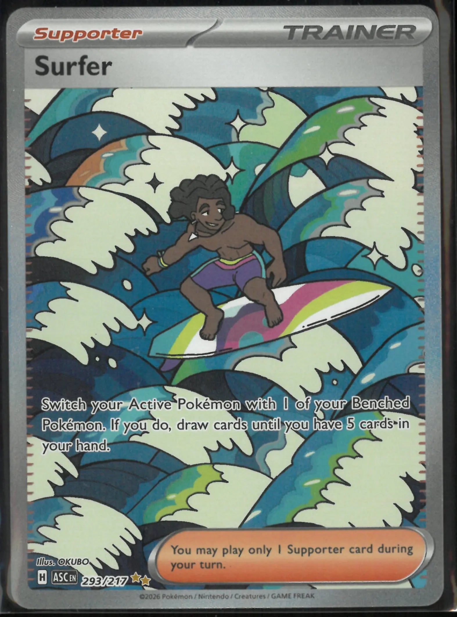 2026 Pokemon Ascended Heroes Special Illustration Rare Surfer 293/217 