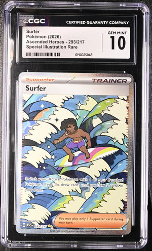 2026 Pokemon Ascended Heroes Surfer SIR 293/217 CGC 10 