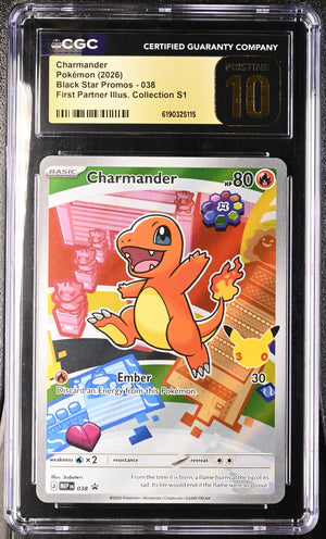 2026 Pokemon Black Star Promos Charmander 038CGC 10 