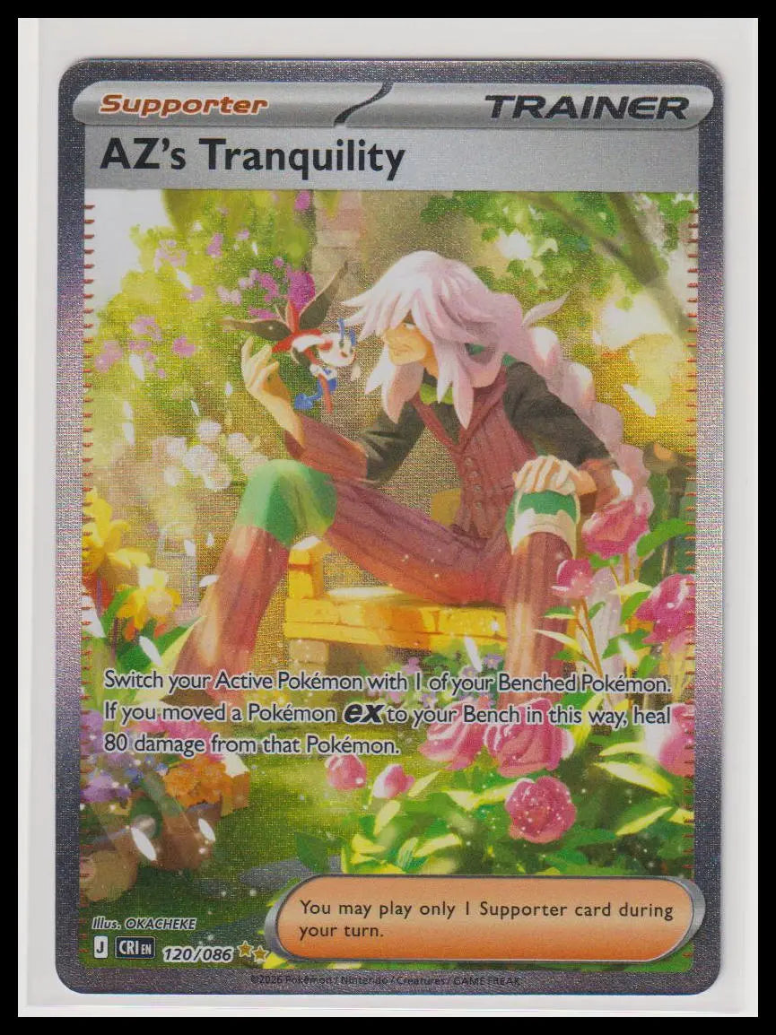 2026 Pokemon Chaos Rising AZ's Tranquility SIR 120/086 (B) 