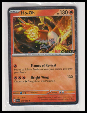 2026 Pokemon Chaos Rising EB Games Promo Ho-Oh 010/086 