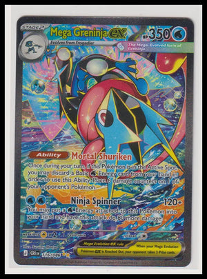 2026 Pokemon Chaos Rising Mega Greninja ex Secret Illustration Rare 116/086 