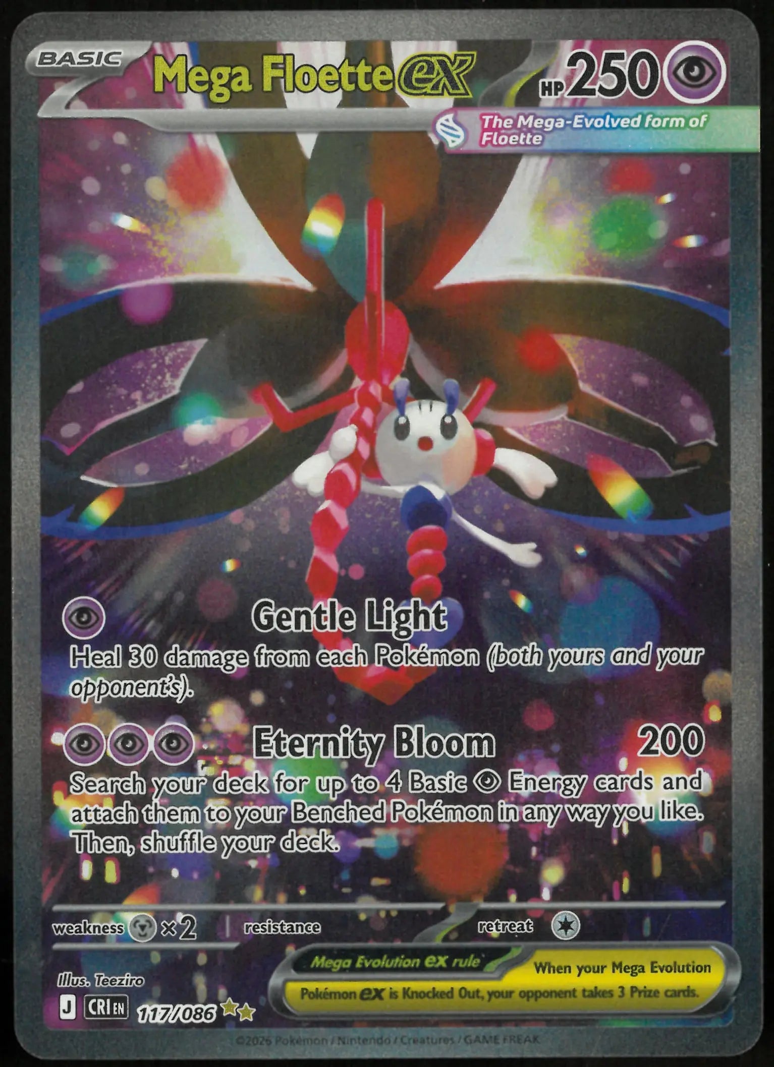 2026 Pokemon Chaos Rising Special Illustration Rare Mega Floette ex 117/086 