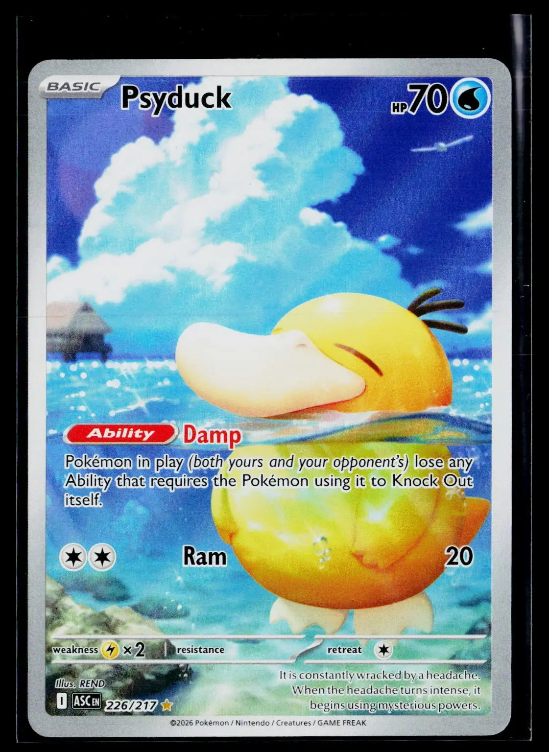 2026 Pokemon ME 2.5 Ascended Heroes Psyduck Illustration Rare 226/217 