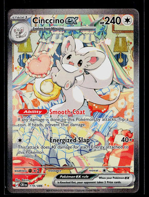 2026 Pokemon ME Chaos Rising Cinccino ex Special Illustration Rare 119/086 