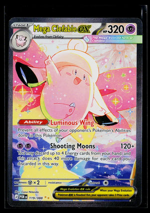 2026 Pokemon ME Perfect Order Mega Clefable ex Special Illustration Rare 119/088 