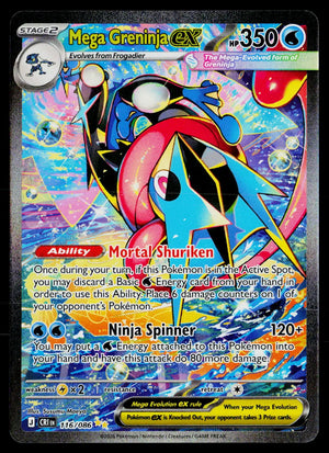 2026 Pokemon ME04 Chaos Rising 116/086 Mega Greninja ex SIR 