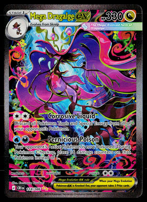 2026 Pokemon ME04 Chaos Rising #118/086 Mega Dragalge ex SIR 