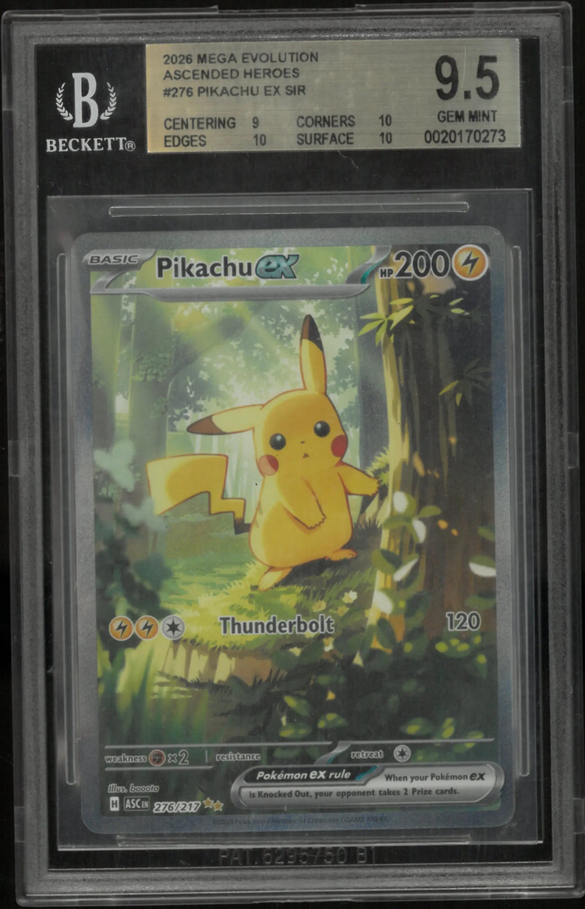 pokemon pikachu mega evolution card Buy 2026 Pikachu ex SIR BGS 9.5