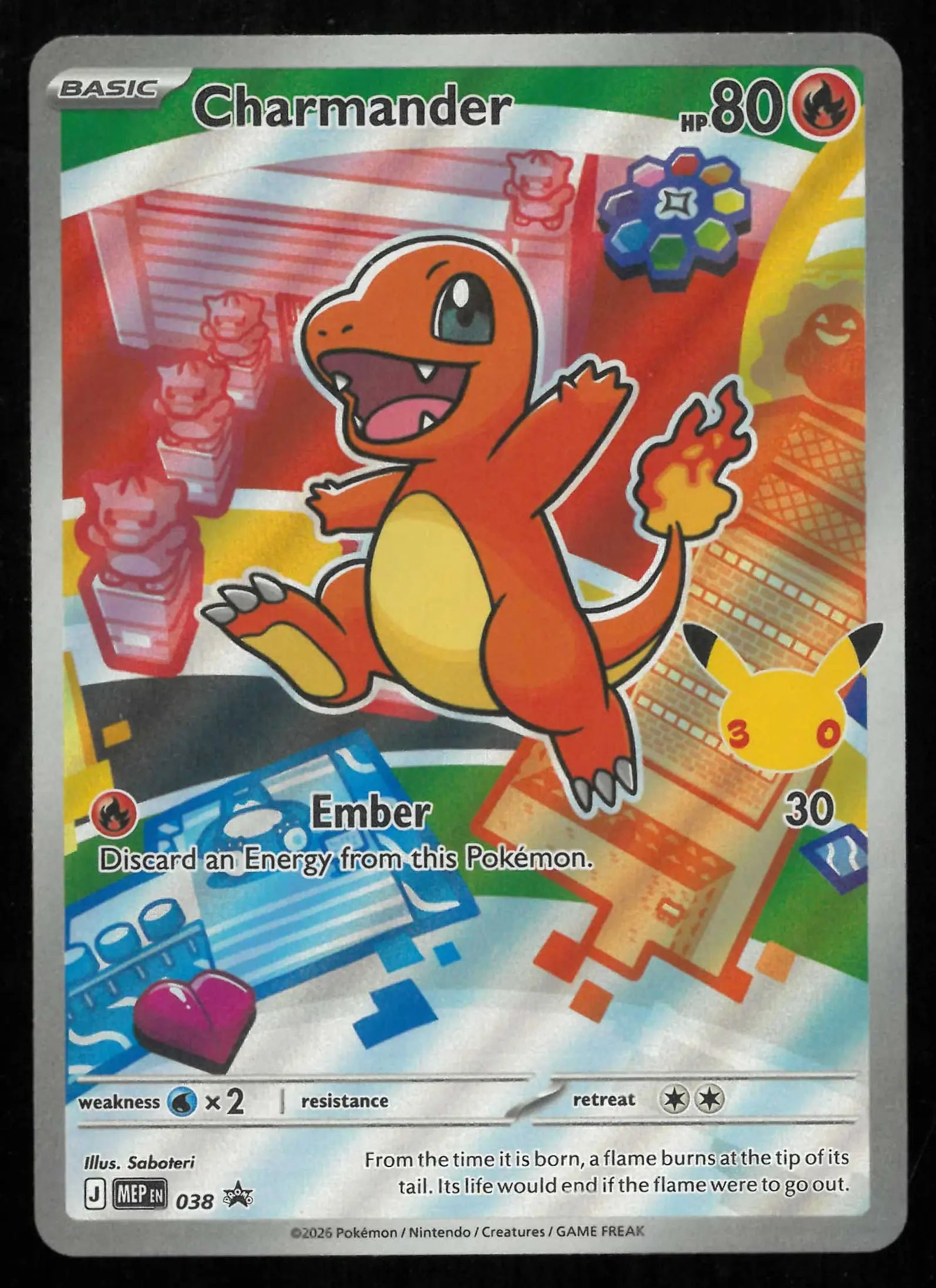 2026 Pokemon Mega Evolution Black Star Promo Charmander MEP038 