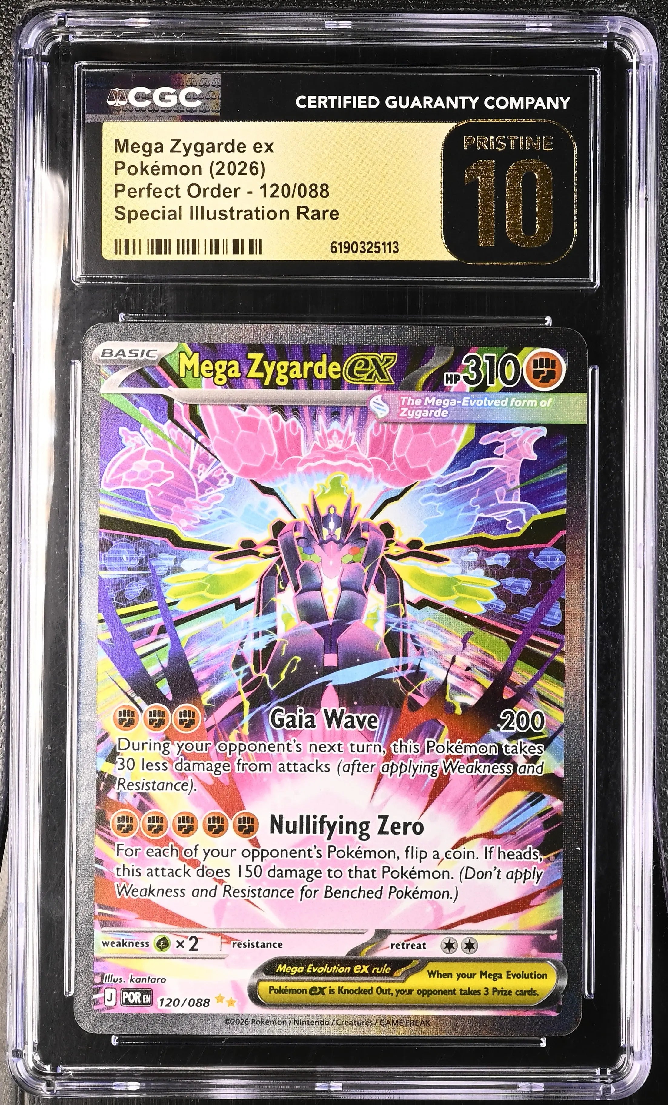 2026 Pokemon Perfect Order Mega Zygarde ex SIR 120/088 CGC 10 