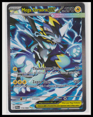 2026 Pokemon Pitch Black Mega Zaraora ex SIR 114/084 