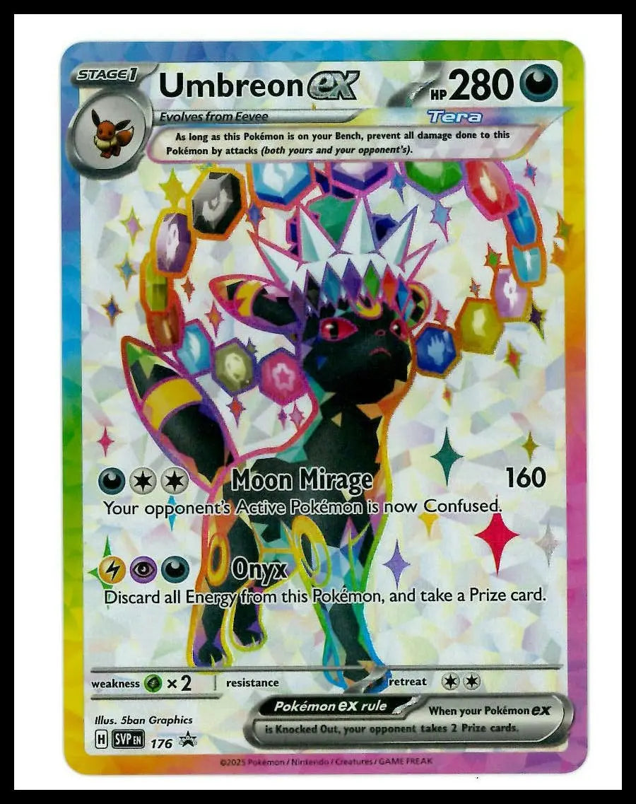 2026 Pokemon Scarlet & Violet Promo Cards Umbreon ex 176 