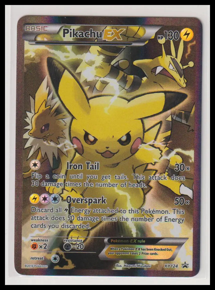 2026 Pokemon XY Black Star Promo Pikachu EX XY124 HP 