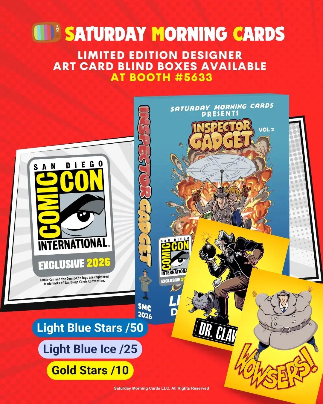 2026 Saturday Morning Cards SDCC Exclusive Inspector Gadget 