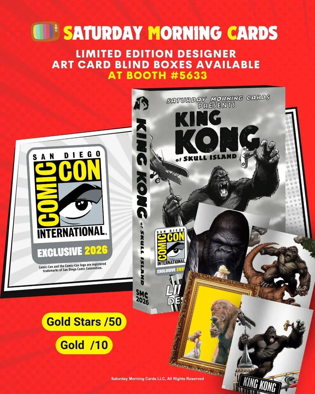2026 Saturday Morning Cards SDCC Exclusive King Kong 