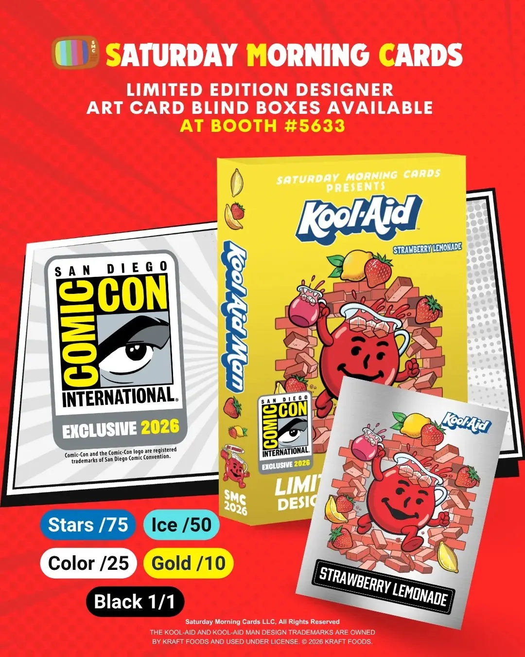 2026 Saturday Morning Cards SDCC Exclusive Kool Aid Man 