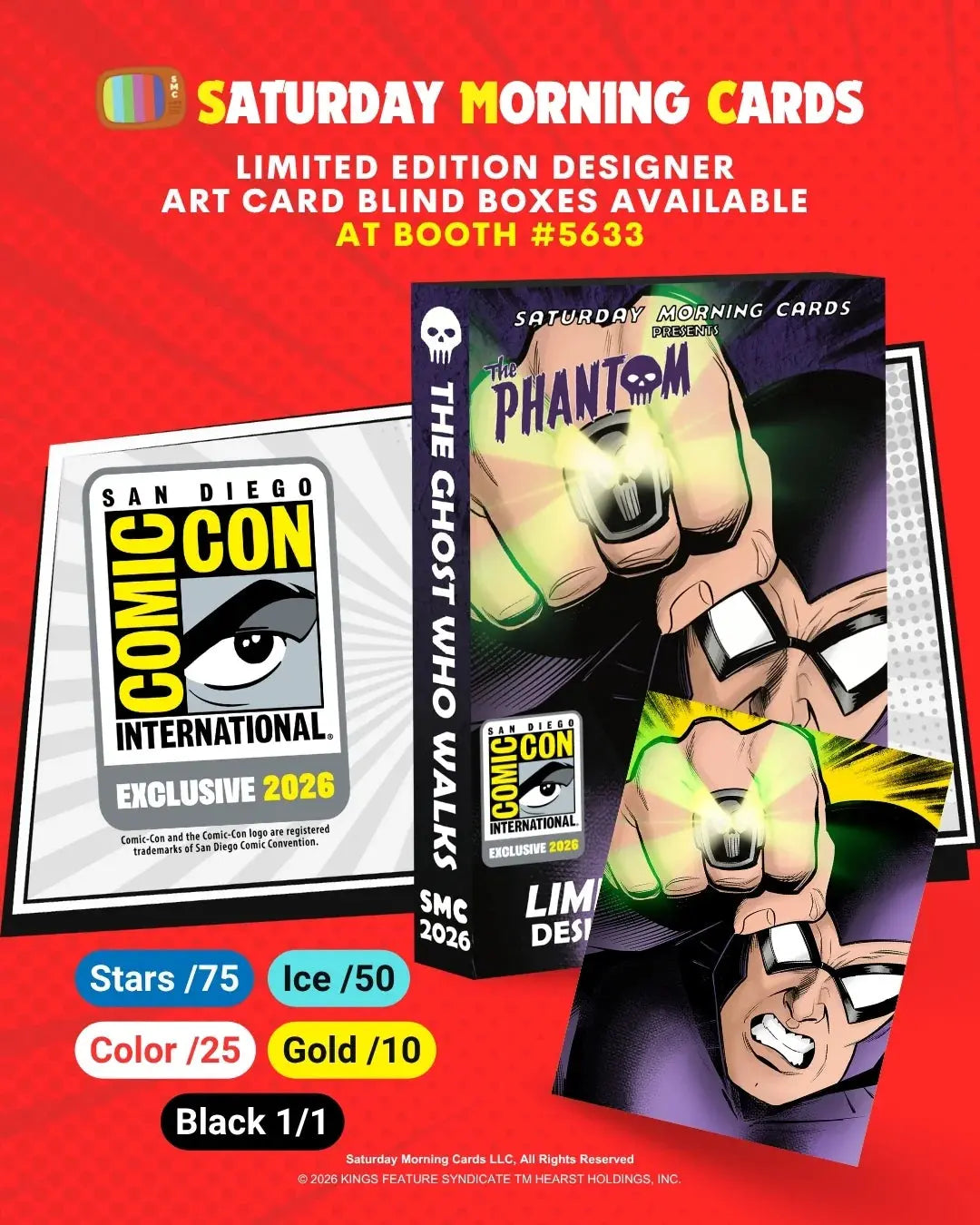2026 Saturday Morning Cards SDCC Exclusive The Phantom 