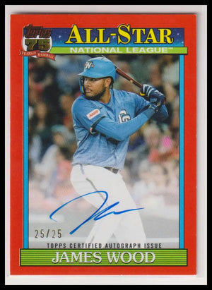 2026 Topps 1991 Topps All-Stars Autograph James Wood Auto Orange /25 