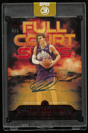 2026 Topps 3 Full Court Signs Lauri Markkanen Autograph Auto /5 