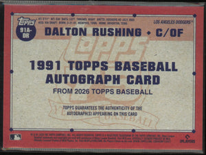 2026 Topps 75th Autograph Dalton Rushing Auto 