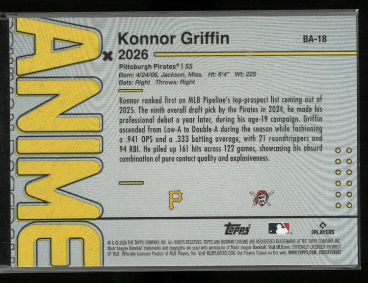 2026 Topps Anime Konnor Griffin 