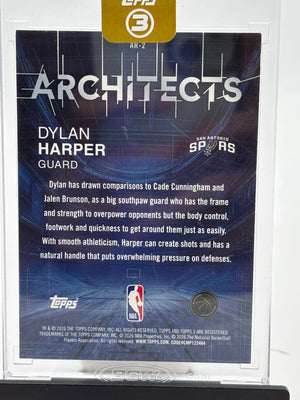 2026 Topps Architects Rookie Dylan Harper /25 RC 