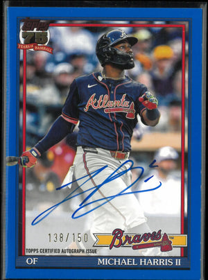 2026 Topps Baseball Autograph 1991 Michael Harris II Blue /150 