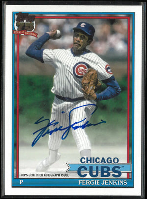2026 Topps Baseball Fergie Jenkins 1991 Topps Autograph 75 Years of Baseball 