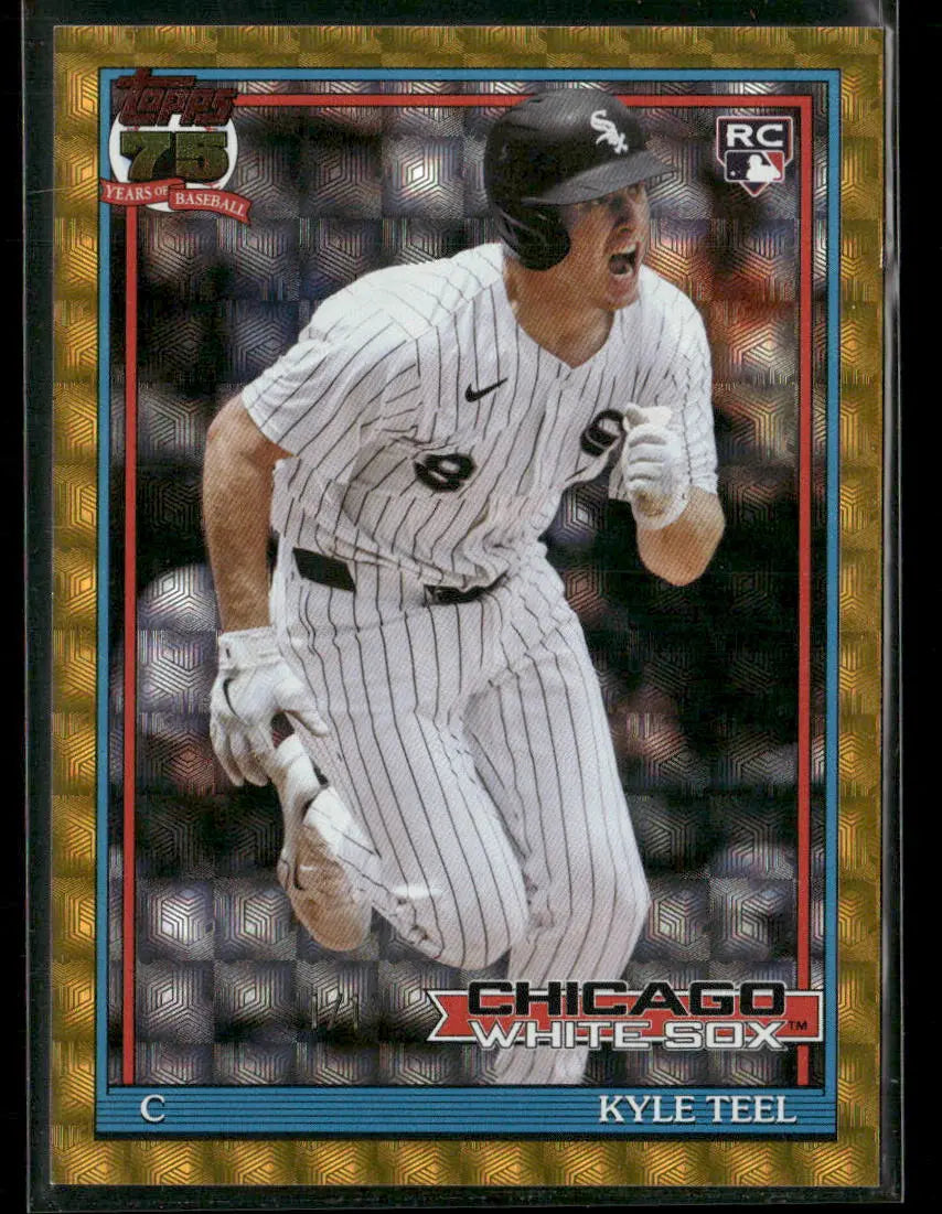 2026 Topps Baseball Gold 75 Years Of Baseball Throwback Rookie Kyle Teel 1/1 