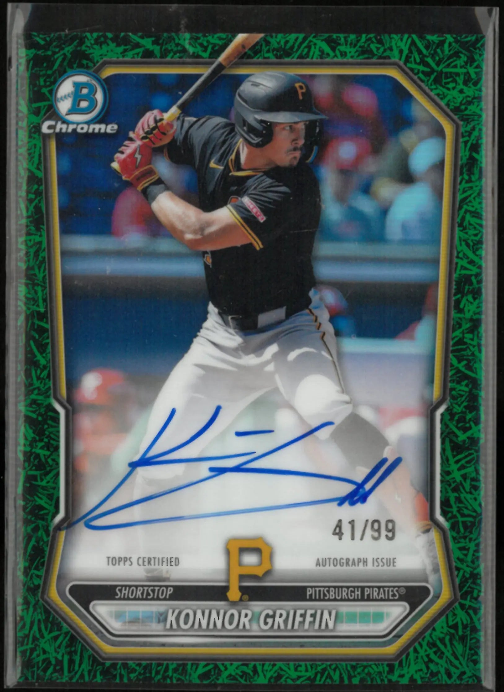 2026 Topps Bowman Chrome Autograph Konnor Griffin Auto Green Grass /99 