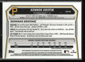 2026 Topps Bowman Chrome Autograph Konnor Griffin Auto Green Grass /99 