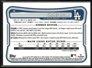 2026 Topps Bowman Shohei Ohtani Sky Blue /499 