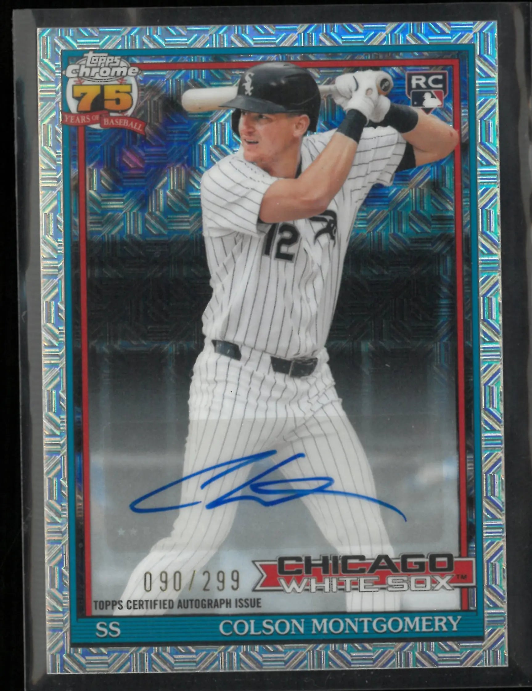 2026 Topps Chrome 75 Years of Baseball Colson Montgomery Autograph /299 