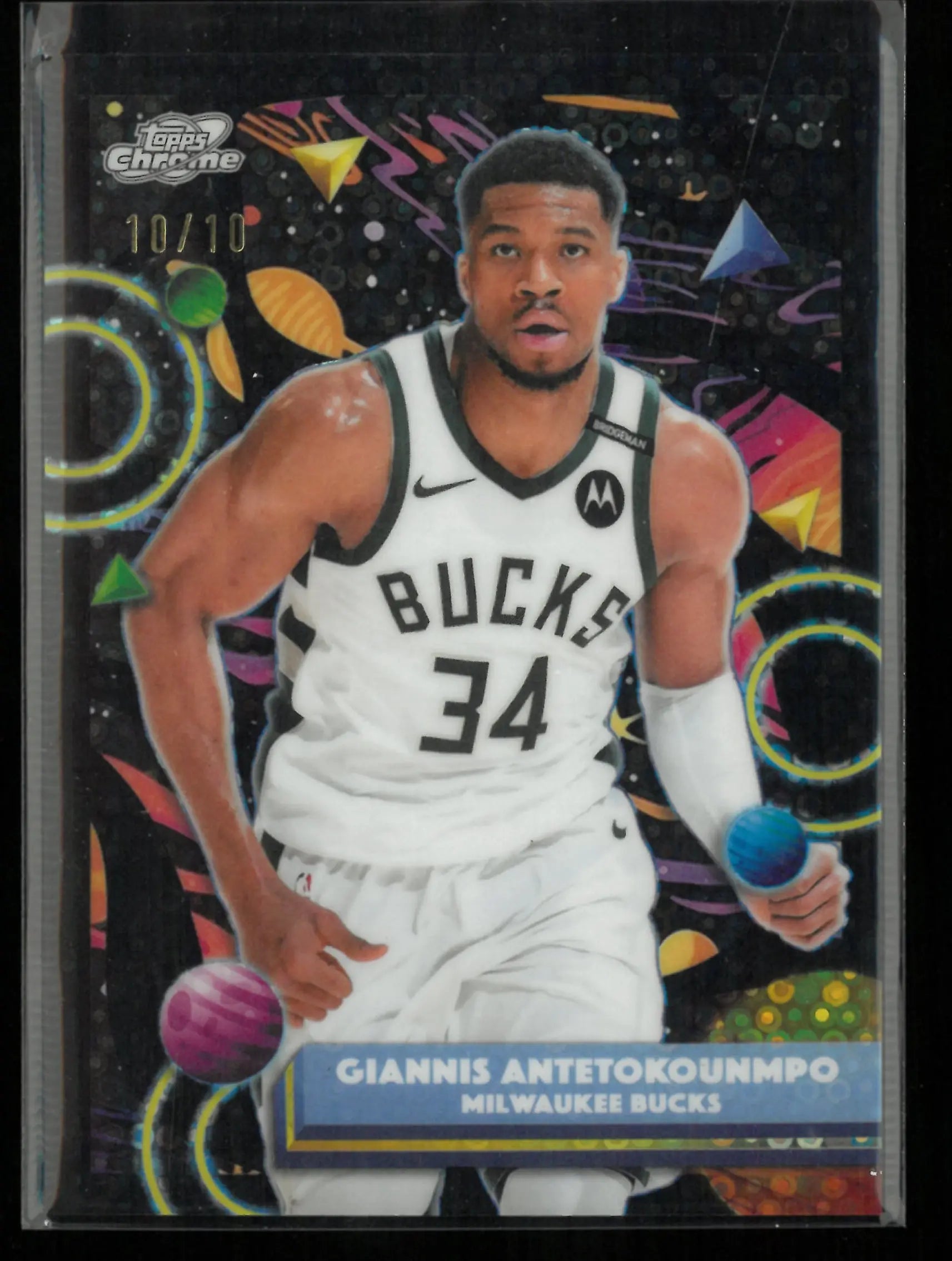 2026 Topps Chrome Cosmic Giannis Antetokounmpo Black Fast Break /10 