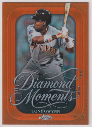 2026 Topps Chrome Diamond Moments Tony Gwynn Orange /25 