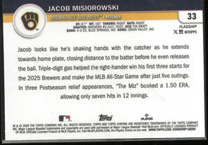 2026 Topps Chrome Flagship Rookie Jacob Misiorowski RC 