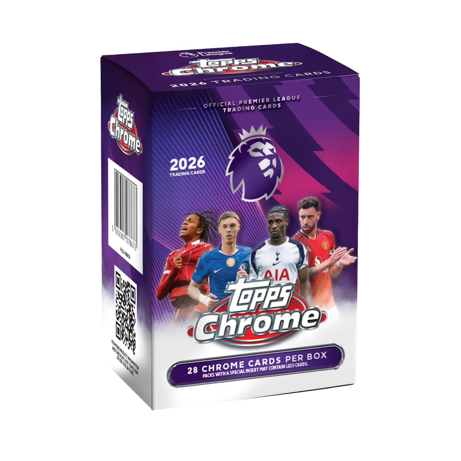 2026 Topps Chrome Premier League EPL Soccer 7-Pack Blaster Box 