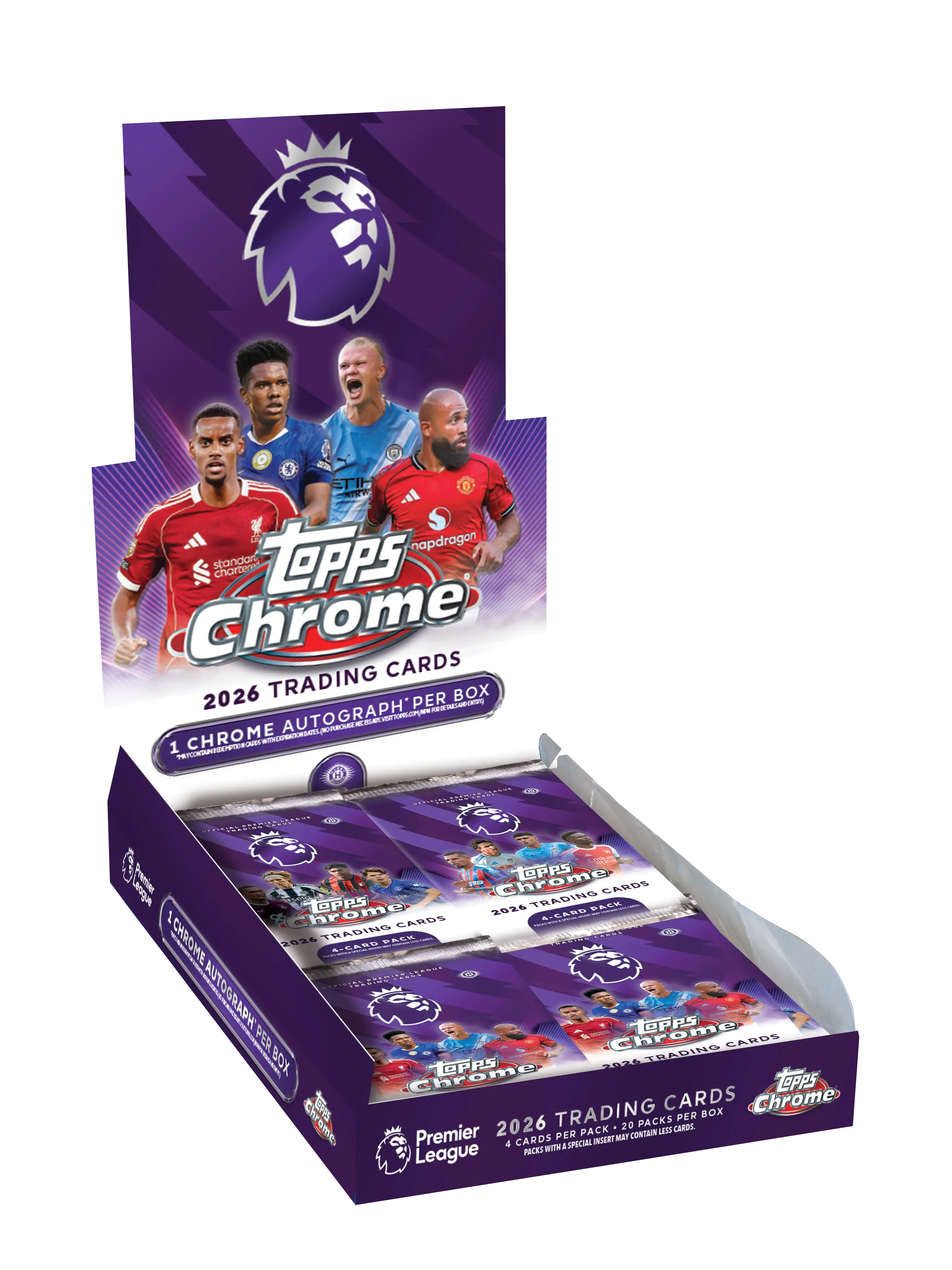 2026 Topps Chrome Premier League EPL Soccer Hobby Box 