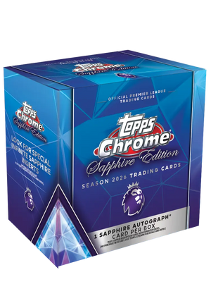 2026 Topps Chrome Premier League EPL Soccer Sapphire Edition Box 