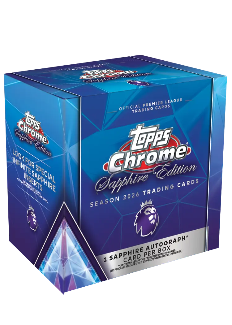 2026 Topps Chrome Premier League EPL Soccer Sapphire Edition Box 